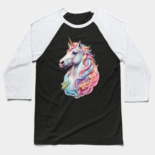 Rainbow DreamTime Unicorn Baseball T-Shirt